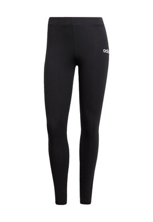 adidas Sportswear ESSENTIALS LINEAR - Leggings - black/white