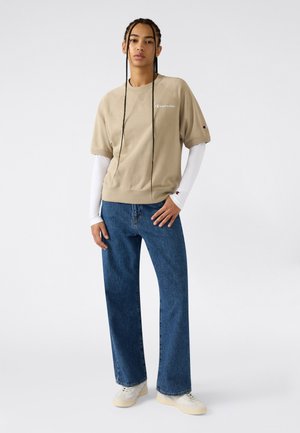 CREWNECK ICONS CONTRAST - T-shirt basic - tan