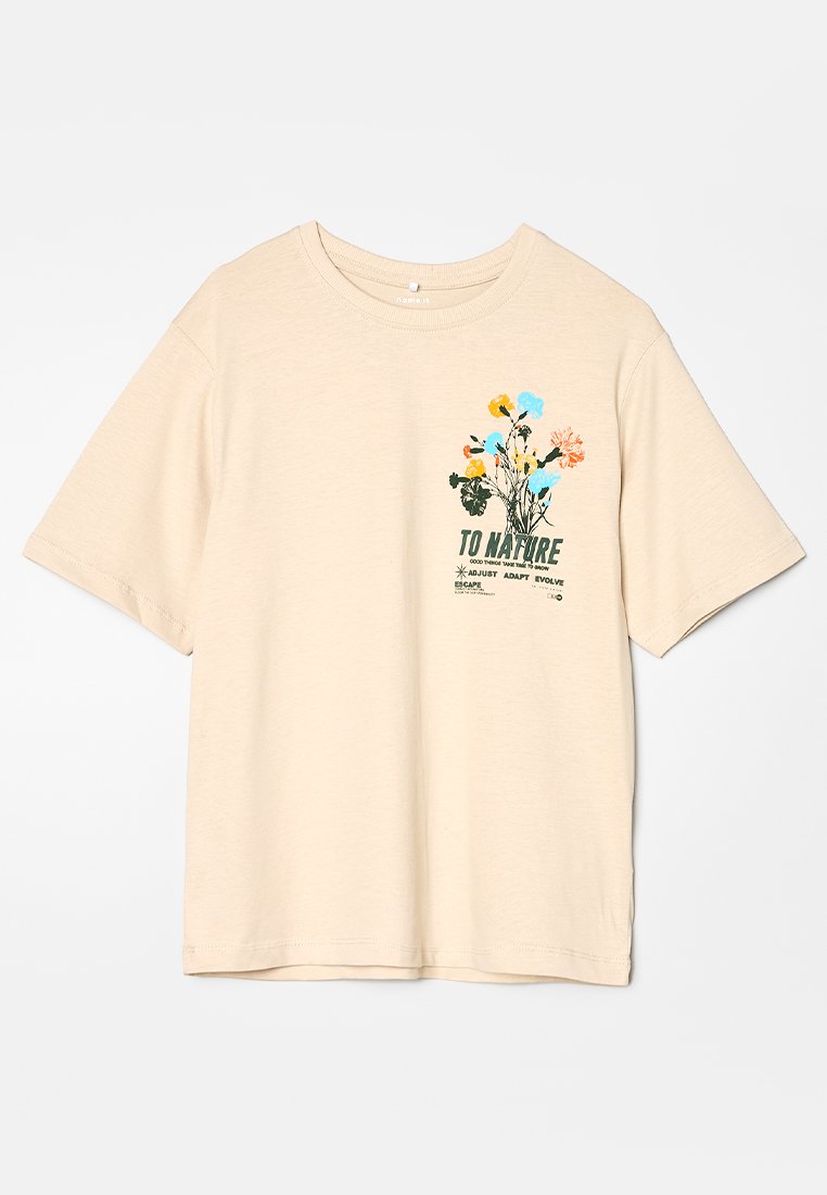 name it T-shirt print taupe name it T-shirt print taupe