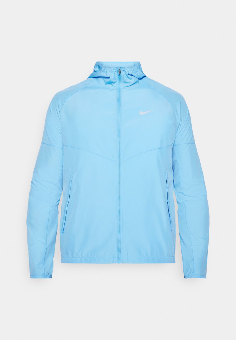 mens carolina blue windbreaker Nike Performance Running jacket university blue/reflective silver/blue 