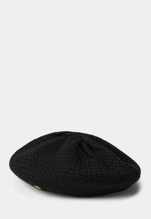 BASKET-KNIT BERET - Beanie - black