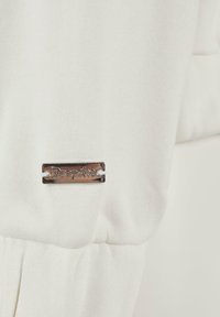 Dropsize SUPER HEAVY HD PRINT - Majica s kapuljačom i patentnim zatvaračem - creamwhite