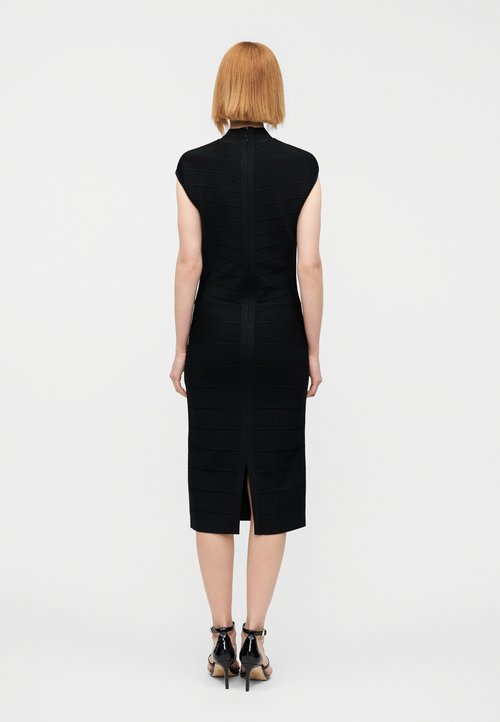 Robe Moulante Noire Hervé Léger Taille S (équivalent Taille 10), Portée Une Fois Seulement