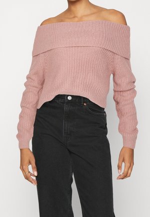 Striktrøje - light pink