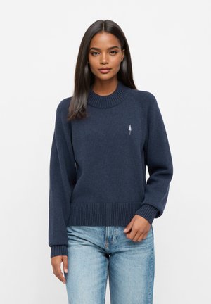 TREEPULLOVER COSY WOMEN - Jumper - navy mel