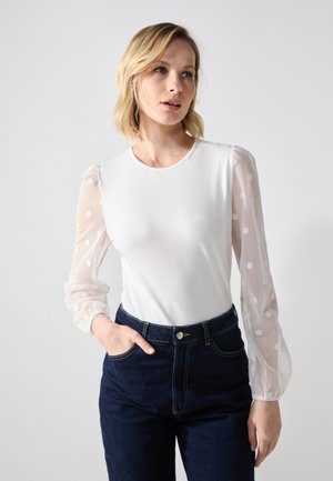 Anna Field by Zalando Tops ar garām piedurknēm - egret