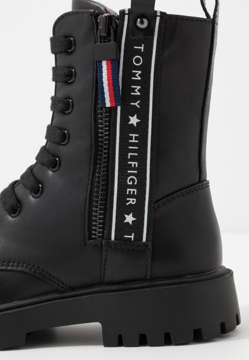 Tommy Hilfiger Schnurstiefelette Black Schwarz Zalando De
