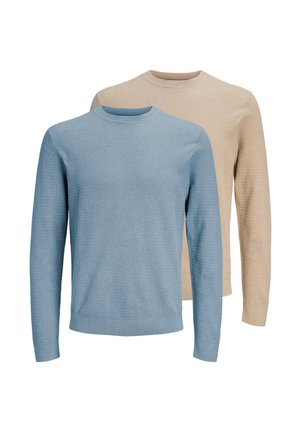 Maglione - hellbraun/hellblau