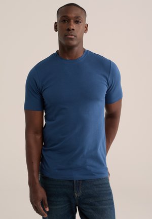 WE Fashion, T-shirt basique - indigo