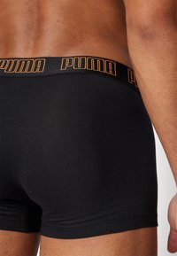 Puma MEN EVERYDAY TRUNKS 2 PACK - Uske bokserice - black orange