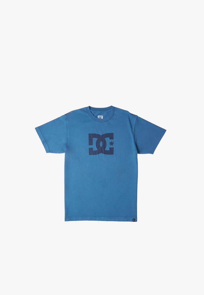 DC Shoes STAR PIGMENT DYE - Triko s potiskem - bqpw dark blue enzyme wash