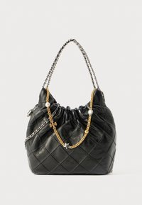 FLEMING DISTRESSED MINI HOBO BAG - Skuldertasker - black