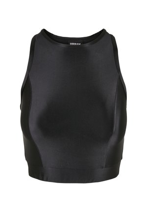 Urban Classics, LADIES CROPPED SHINY TOP - Topp - schwarz