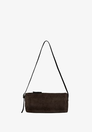 Massimo Dutti, SPLIT SUEDE LEATHER CROSSBODY BAG - Sac bandoulière - dark brown