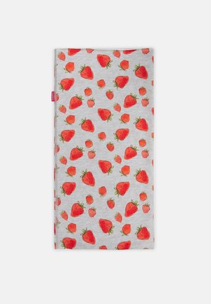 MINI MULTIFUNKTIONSTUCH UNISEX - Écharpe - hellgraumeliert/rot