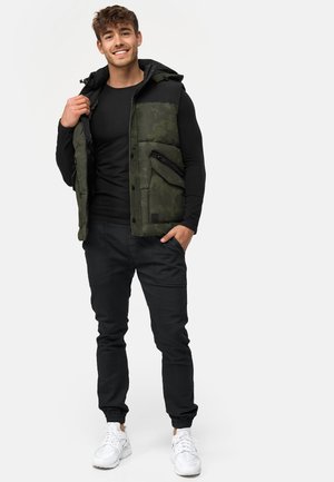 INDICODE JEANS, Weste - army