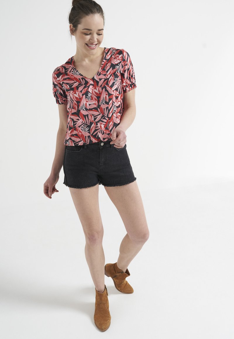 Damen T-Shirts | I.Code by IKKS POPPY WITH POP PALM-TREE PRINT T-Shirt print palm pop/rot - RW24516 Damen T-Shirts | I.Code by IKKS POPPY WITH POP PALM-TREE PRINT T-Shirt print palm pop/rot - RW24516