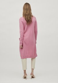 VILA VIRIL LONG CARDIGAN - Casaco de malha - wild rose