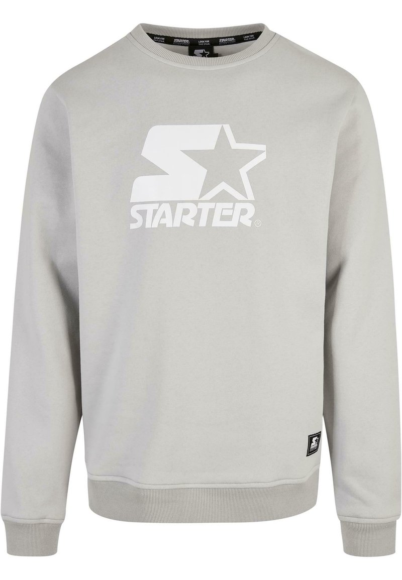 Starter LOGO CREWNECK - Sweatshirt - lightasphalt