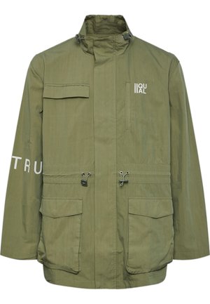 JUNA VEST JACKET UNISEX - Καλοκαιρινό μπουφάν - oil green/bright white