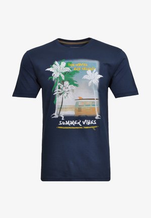 MIT PRINT - Print T-shirt - nachtblau