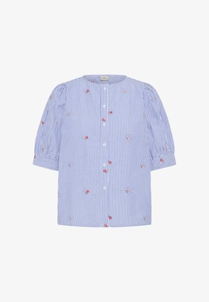 Fransa, FRBERNIE SH - Blouse - blue white stripe floral