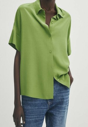 Button-down blouse - green