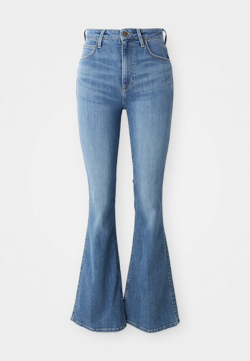 Lee Flared Jeans donkerblauw denim