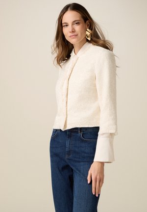 CON PAILLETTES - Overgangsjakke - bianco