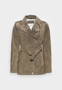 Casaco de couro - olive