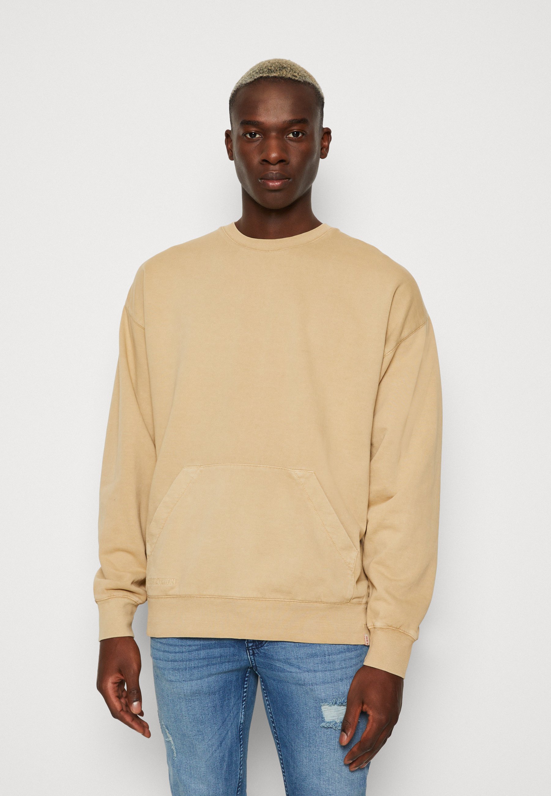 REVOLUTION LOOSE CREWNECK - Sweatshirt - khaki - Zalando.co.uk