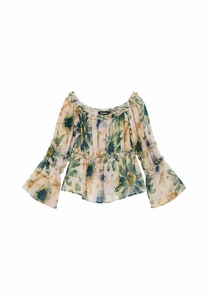 Desigual, PRINTED LONG-SLEEVE BLOUSE - Blusa - pink