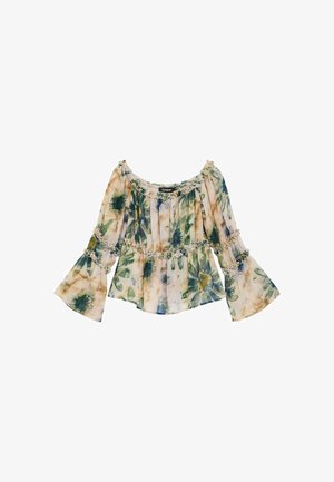 Desigual, PRINTED LONG-SLEEVE BLOUSE - Blouse - pink