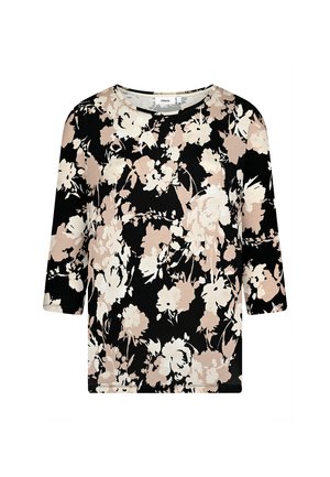 MIT BLUMEN-PRINT  - Bluse - black-sand