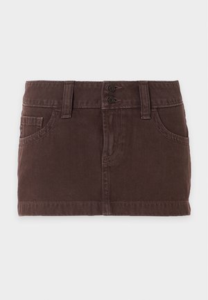 Hollister Co., MICRO MINI SKORT - Jupe-short - dark brown