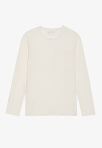 SLOUCHY LONG SLEEVED TOP WITH POCKET UNISEX - Camiseta de manga larga - marshmallow 11-4300 tcx