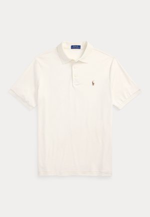 CUSTOM SLIM FIT SOFT COTTON POLO SHIRT - Pólóing - pale cream