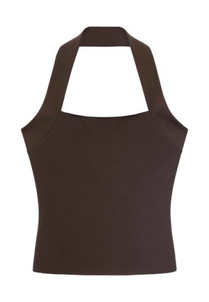 Mango HALTER NECKLINE - Top - brown