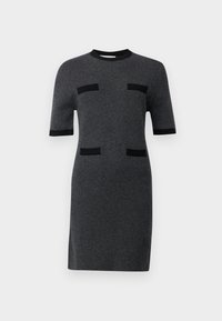 COLOR BLOCK SHORT SLEEVE DRESS - Džemperkleita - graphite
