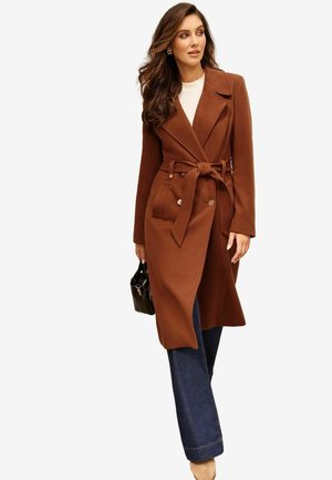 DOUBLE BREASTED BELTED - REGULAR FIT - Trenchcoat - rust red