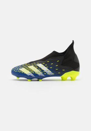 PREDATOR FREAK .3 LL FG UNISEX - Botas de fútbol con tacos - core black/footwear white/solar yellow