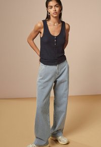 Next TEXTURED REGULAR FIT - Top - navy