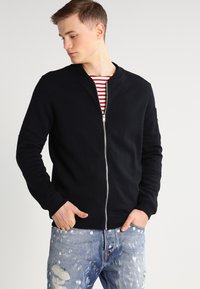 Jack & Jones JCOPETE  - Sudadera con cremallera - black