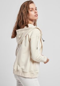 Urban Classics TERRY ZIP - Felpa con zip - beige
