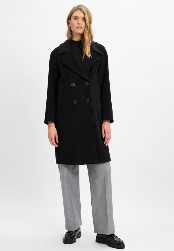 FUCHS SCHMITT WOLLMANTEL - Klassischer Mantel - schwarz