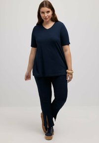 Ulla Popken Kalhoty - dark blue