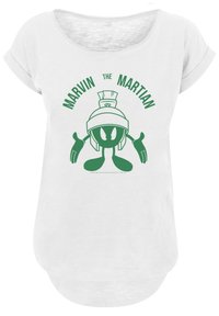 F4NT4STIC LOONEY TUNES MARVIN THE MARTIAN LARGE HEAD - T-shirts med print - white