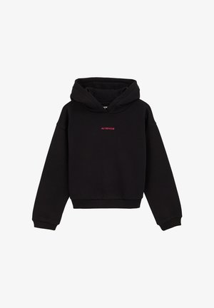 Pulover s kapuco - black