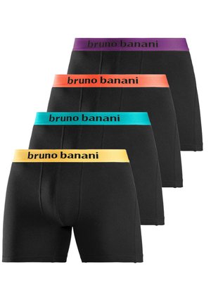 4 PACK - Boxer Briefs - schwarz orange, schwarz türkis, schwarz gelb, schwarz lila