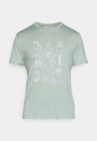 icebreaker MEN MERINO 150 TECH LITE SS TEE CAMP ESSENTIALS - Sportovní tričko - moss
